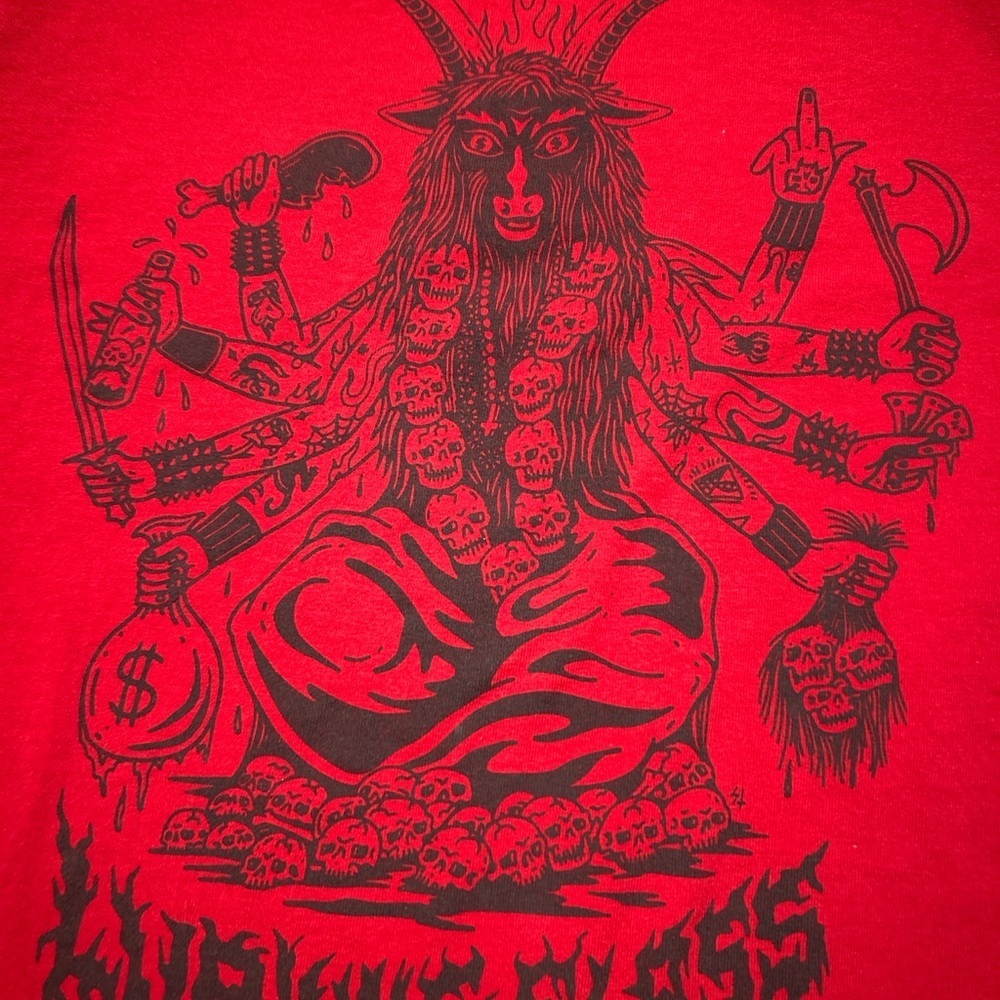 Red Graphic Men Shirt